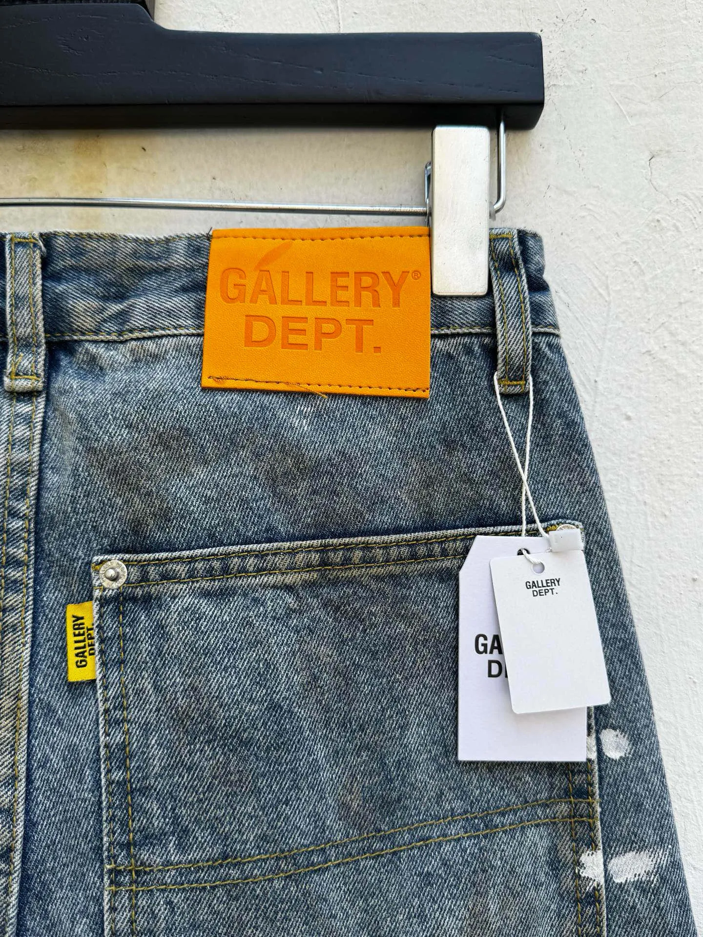 P260💰G97 GALLERY DEPT. Logging retro old stained ink denim bell bottoms washed jeans Size: 28 30 32 34 36